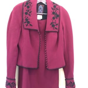 John Galliano Raspberry Suit in Women